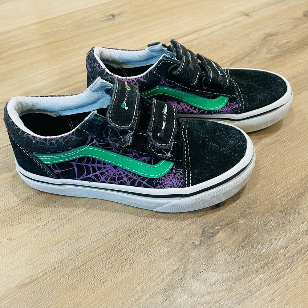 VANS kids size 12 spiderweb